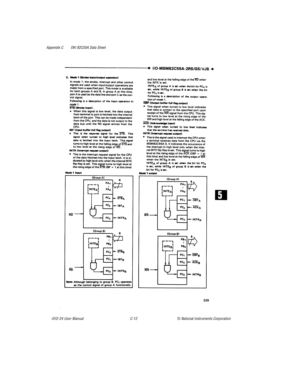 National Instruments PC-DIO-24 User Manual | Page 61 / 75