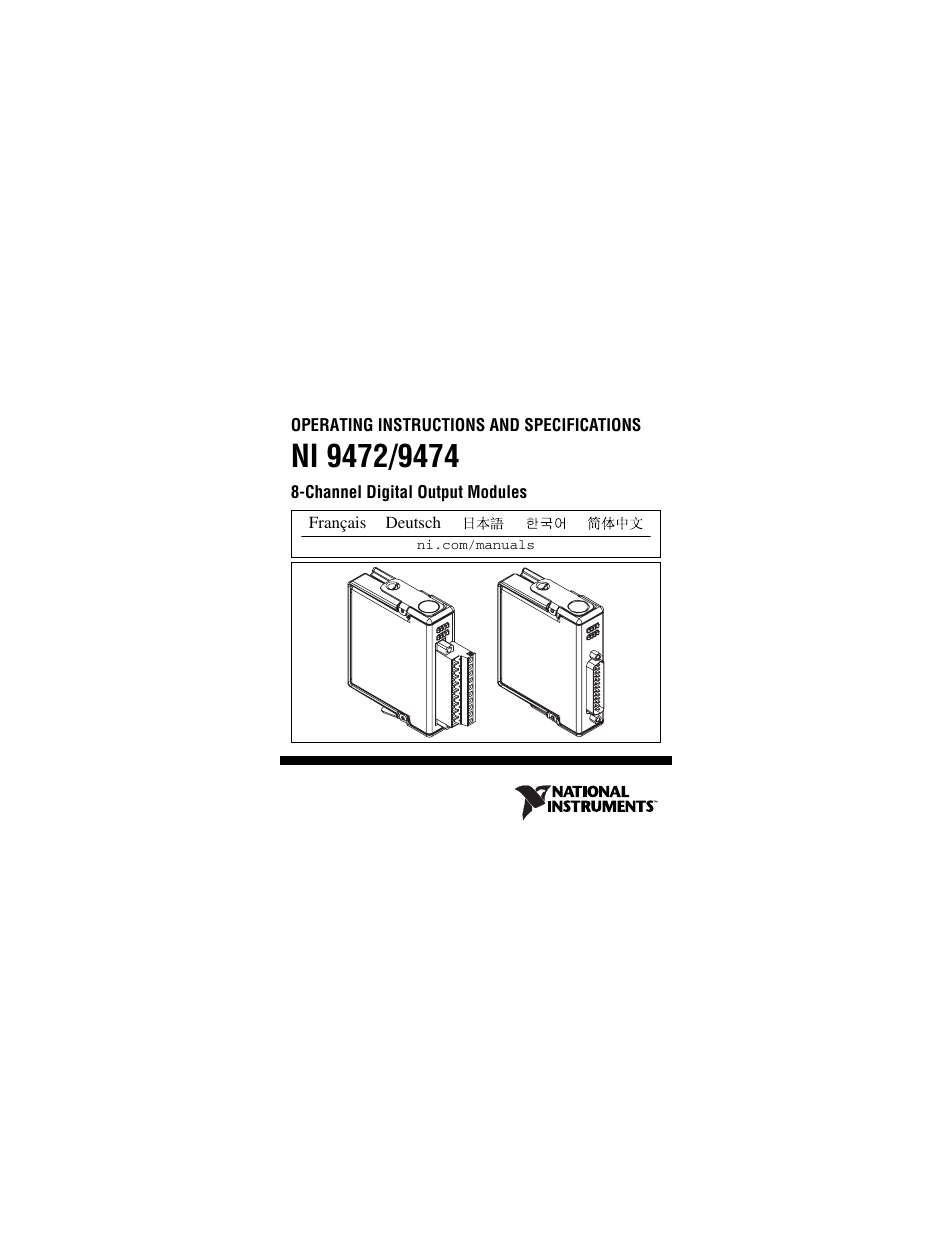 National Instruments NI 9472 User Manual | 31 pages