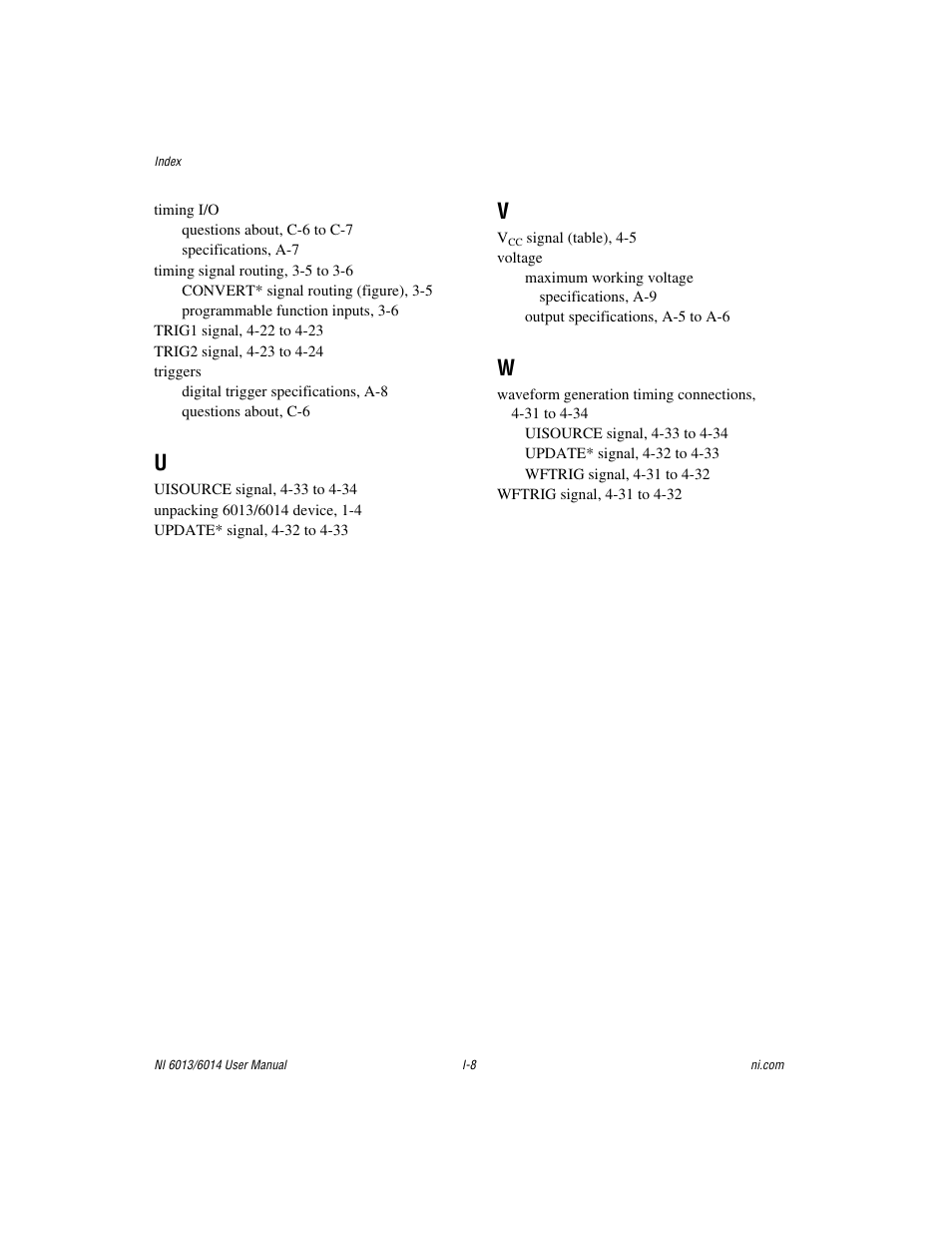 National Instruments NI 6014 User Manual | Page 109 / 109