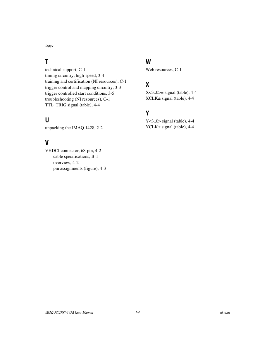 National Instruments PXI-1428 User Manual | Page 46 / 46
