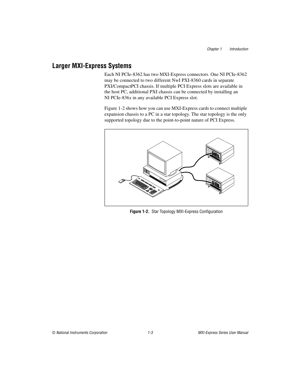 Larger mxi-express systems, Larger mxi-express systems -3 | National Instruments Multisystem eXtension Interface NI PXI-8360 User Manual | Page 10 / 37