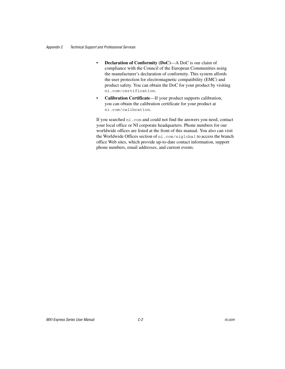 National Instruments Multisystem eXtension Interface NI PXI-8360 User Manual | Page 31 / 37