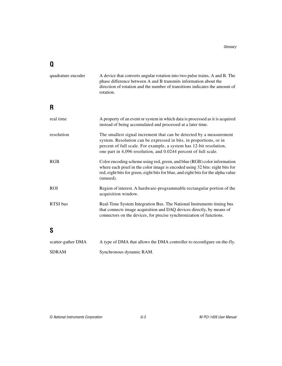 National Instruments Interface Device NI PCI-1426 User Manual | Page 31 / 35