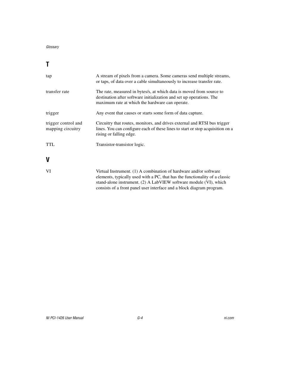 National Instruments Interface Device NI PCI-1426 User Manual | Page 32 / 35