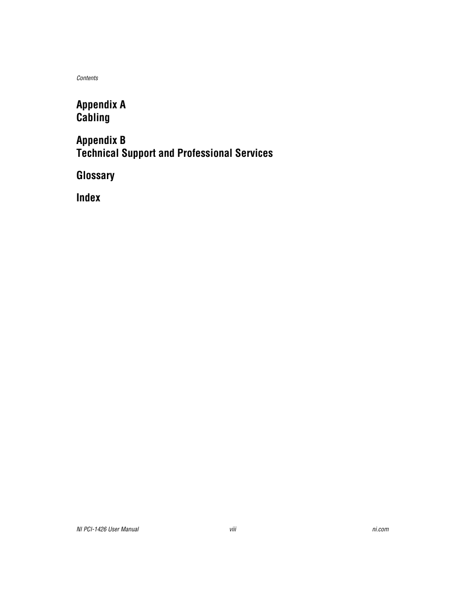 National Instruments Interface Device NI PCI-1426 User Manual | Page 7 / 35