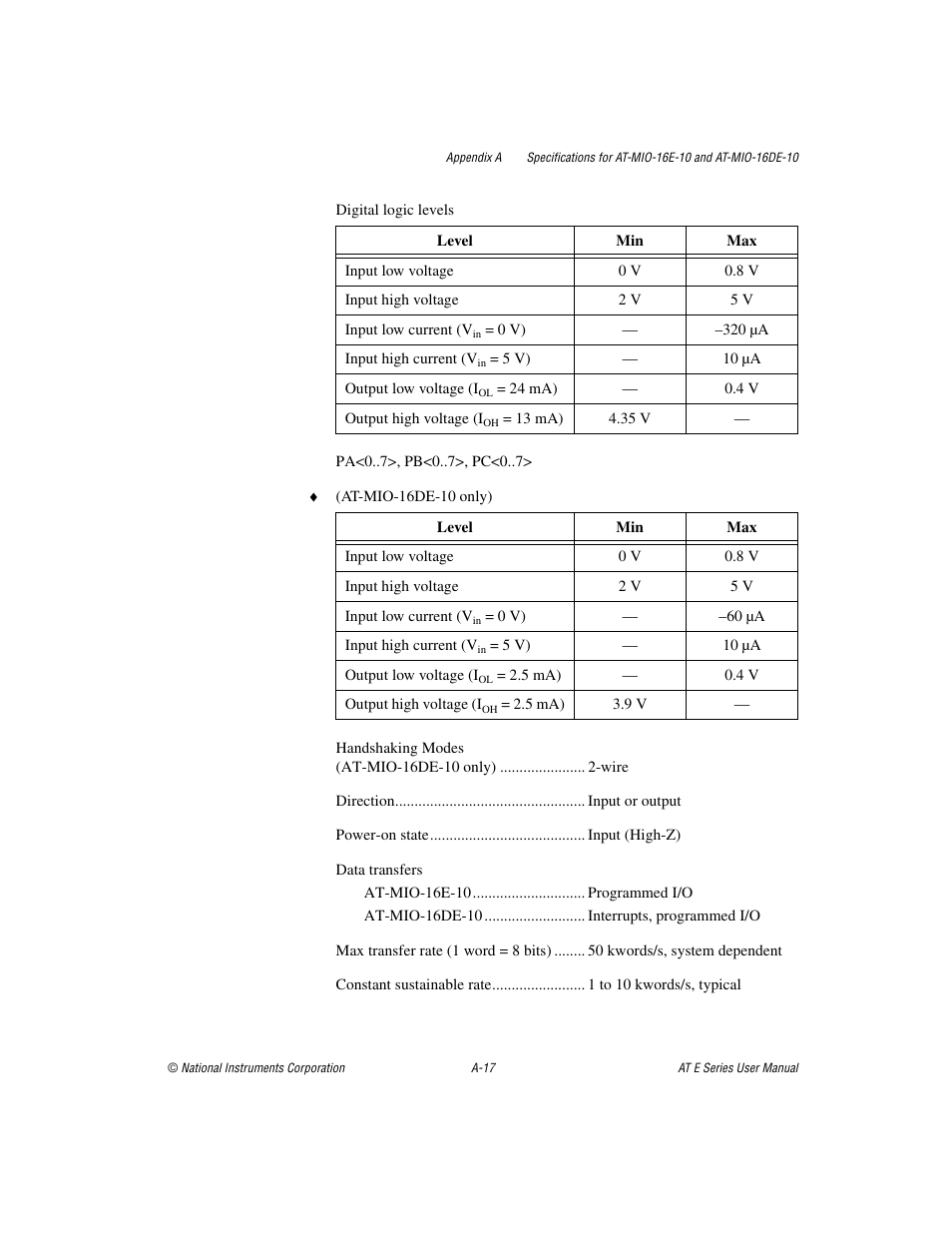 National Instruments AT E Series User Manual | Page 122 / 184