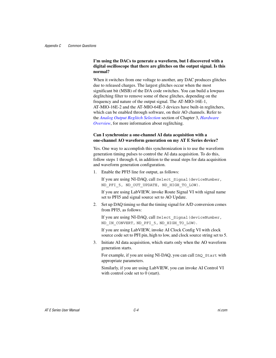 National Instruments AT E Series User Manual | Page 156 / 184