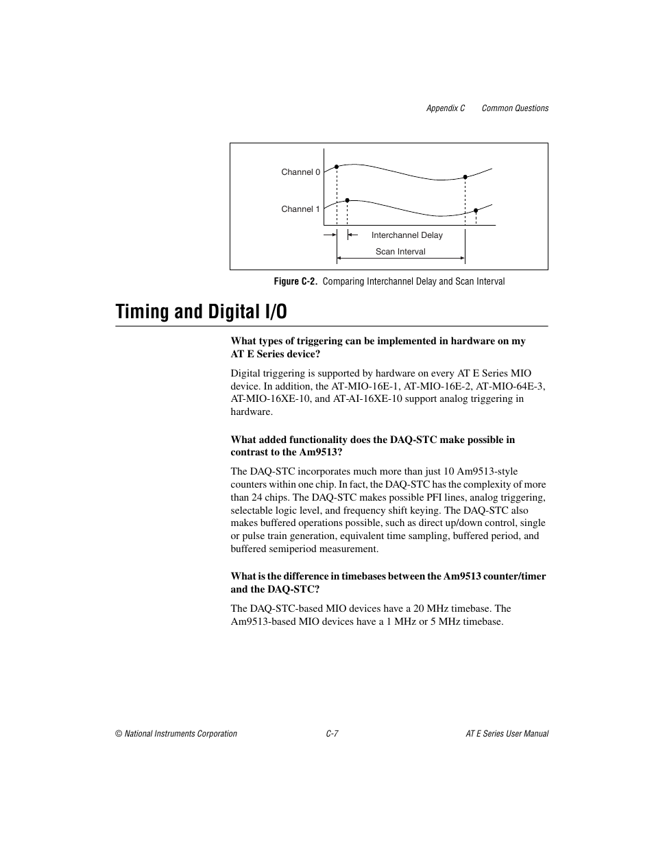 Re c-2, Timing and digital i/o | National Instruments AT E Series User Manual | Page 159 / 184