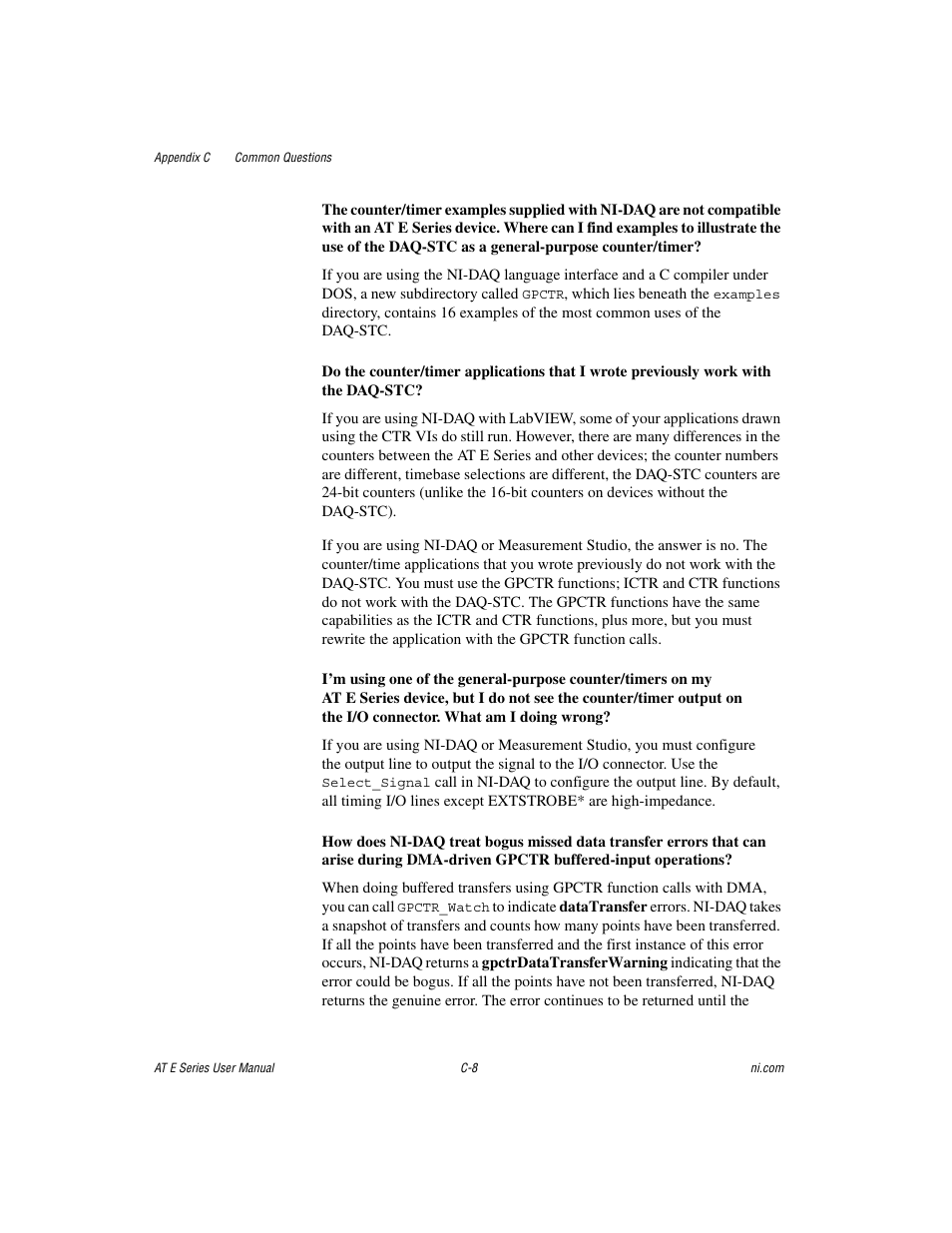 National Instruments AT E Series User Manual | Page 160 / 184