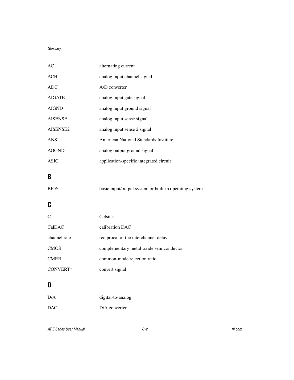 National Instruments AT E Series User Manual | Page 165 / 184