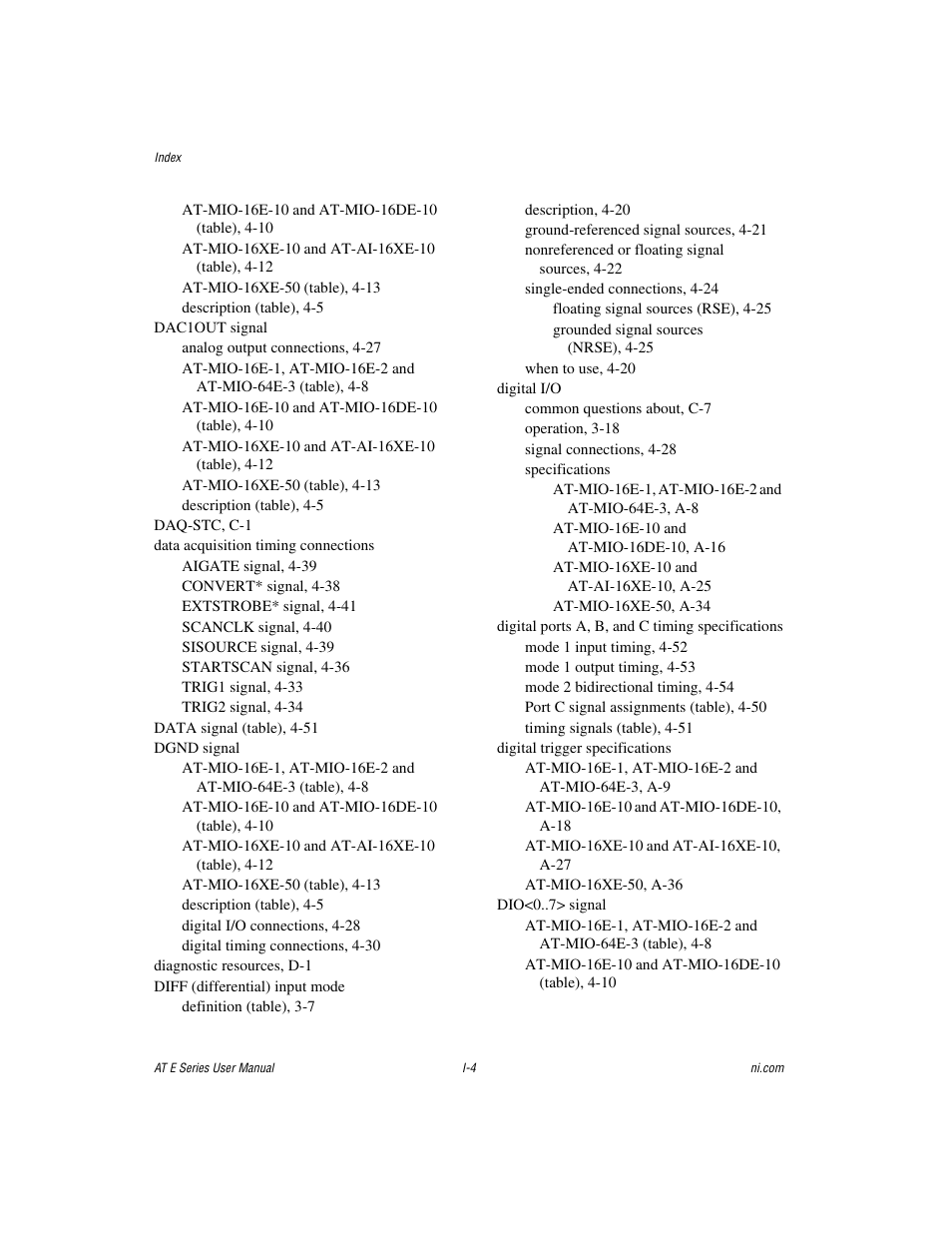 National Instruments AT E Series User Manual | Page 174 / 184