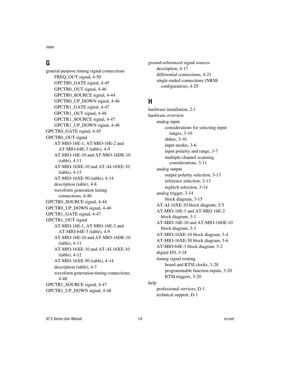 National Instruments AT E Series User Manual | Page 176 / 184