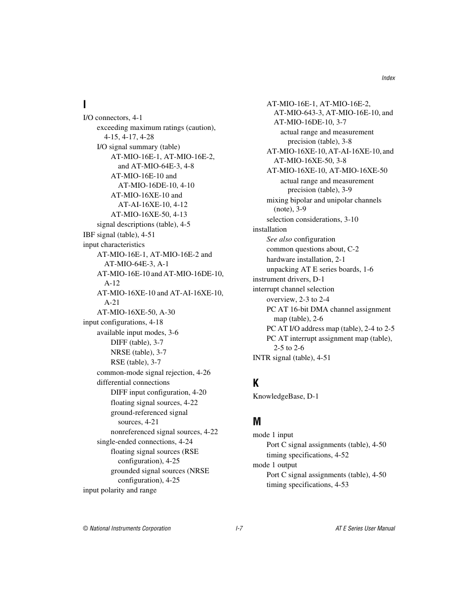 National Instruments AT E Series User Manual | Page 177 / 184