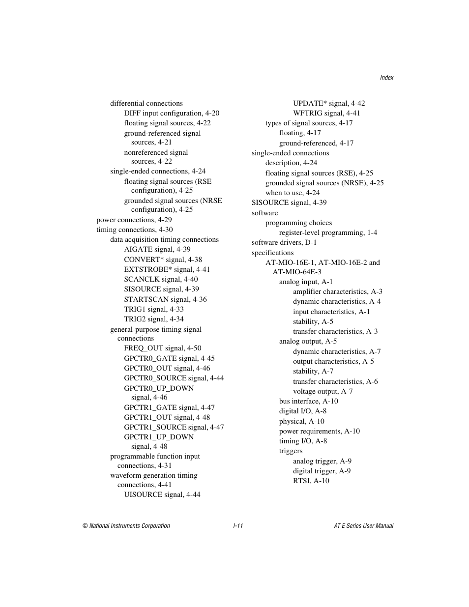 National Instruments AT E Series User Manual | Page 181 / 184