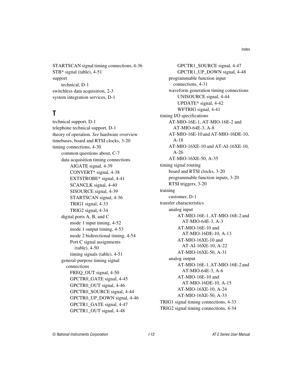 National Instruments AT E Series User Manual | Page 183 / 184