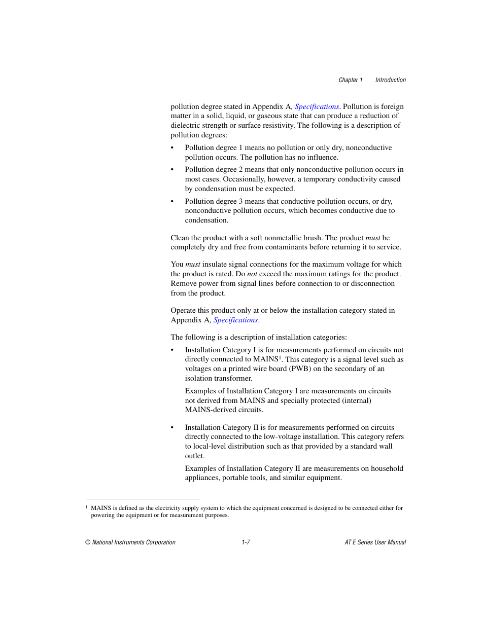 National Instruments AT E Series User Manual | Page 19 / 184