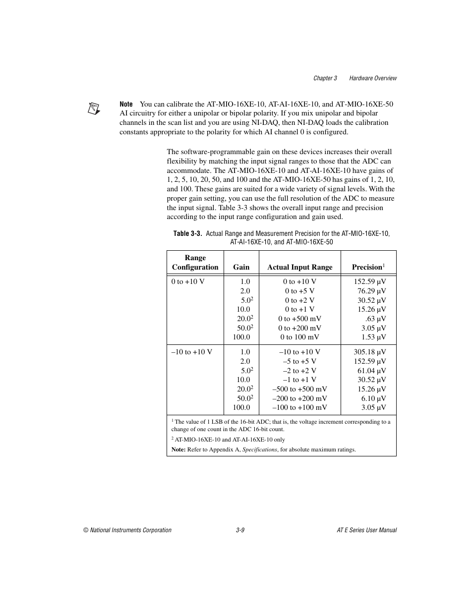 National Instruments AT E Series User Manual | Page 35 / 184