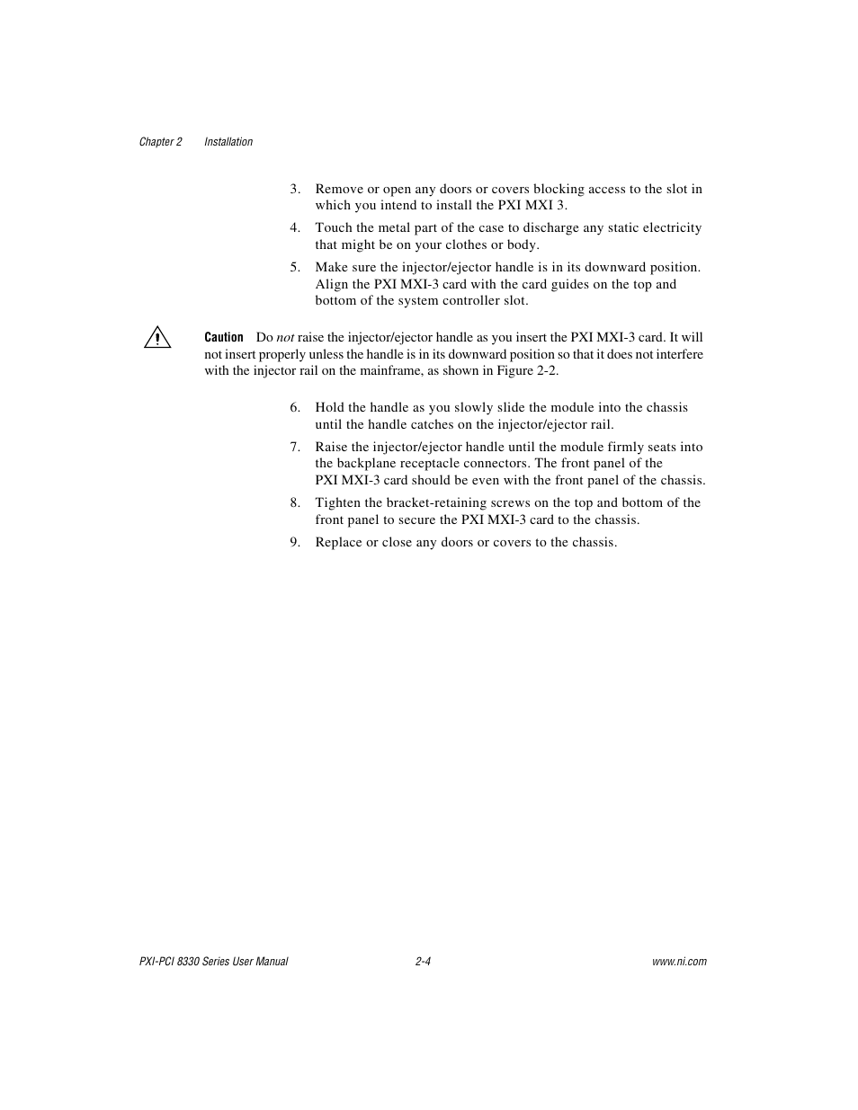 National Instruments 8330 Series User Manual | Page 15 / 30