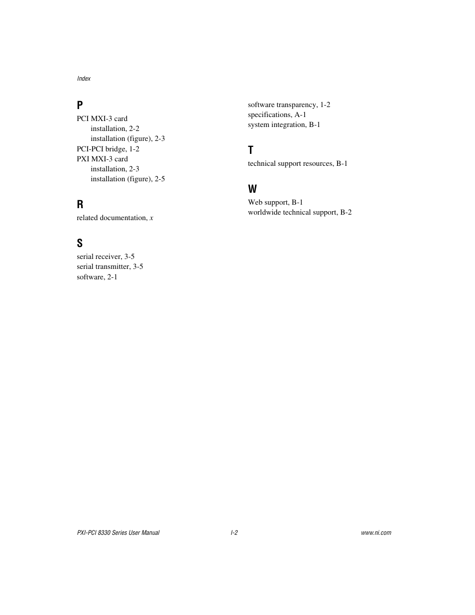National Instruments 8330 Series User Manual | Page 30 / 30