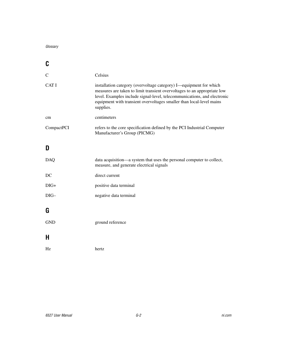 National Instruments 6527 User Manual | Page 42 / 47