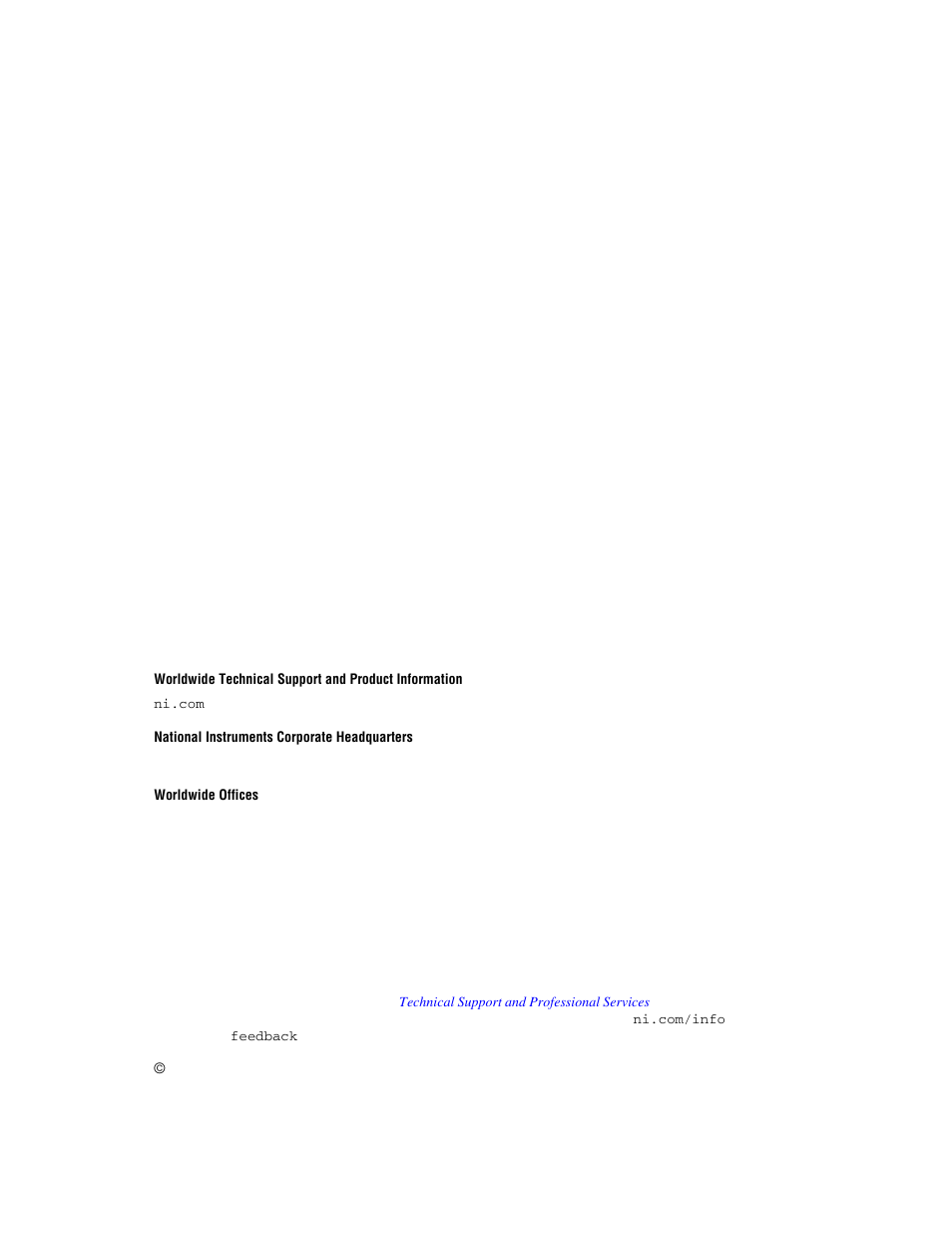 Support, National instruments corporate headquarters, Worldwide offices | National Instruments NI MATRIXx Xmath User Manual | Page 2 / 127