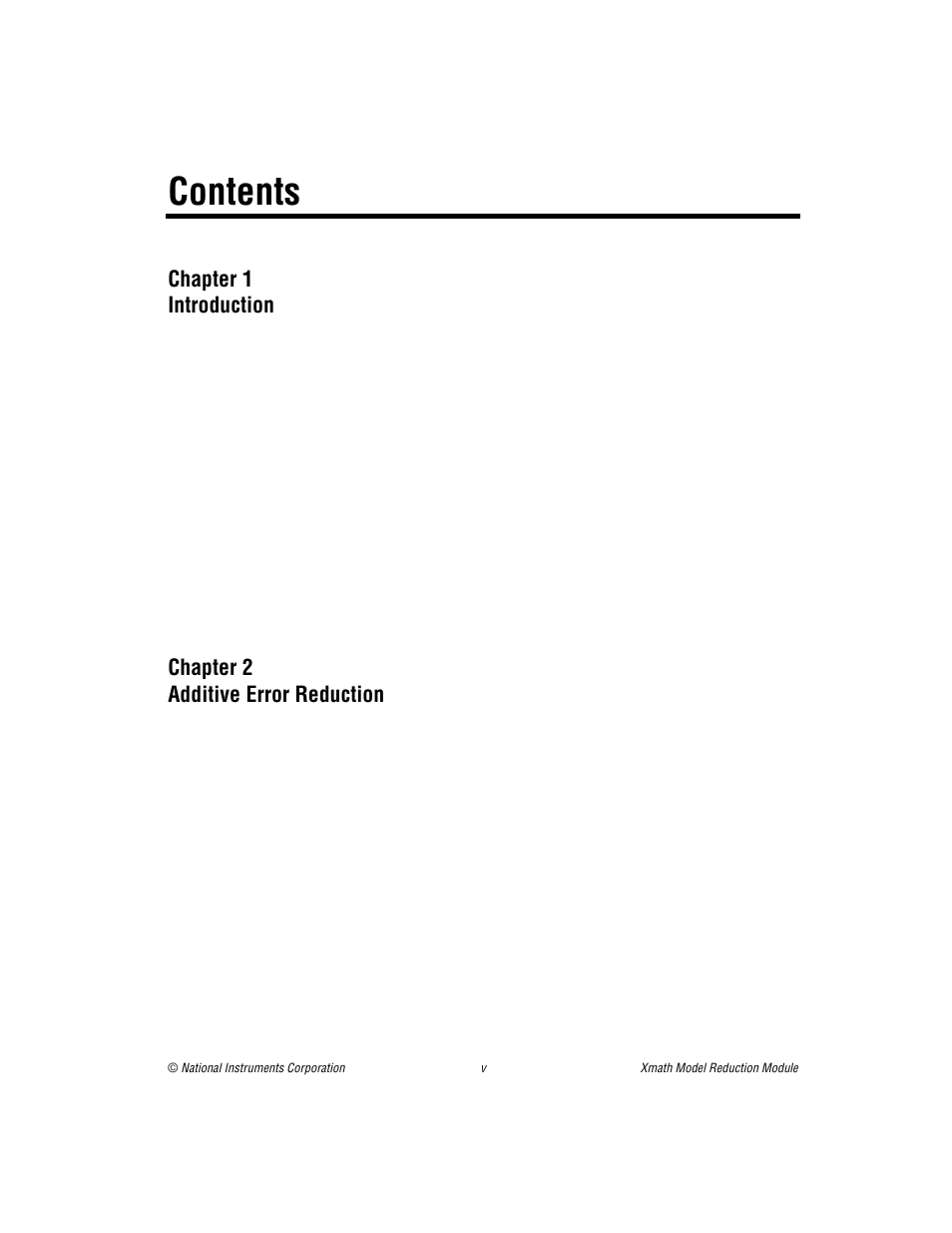 National Instruments NI MATRIXx Xmath User Manual | Page 5 / 127