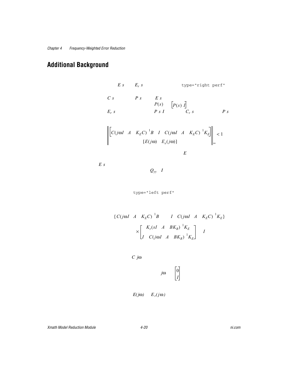 Additional background, Additional background -20 | National Instruments NI MATRIXx Xmath User Manual | Page 90 / 127