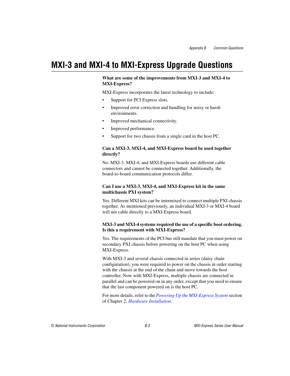 Mxi-3 and mxi-4 to mxi-express upgrade questions | National Instruments NI PCIe-8360 User Manual | Page 28 / 36