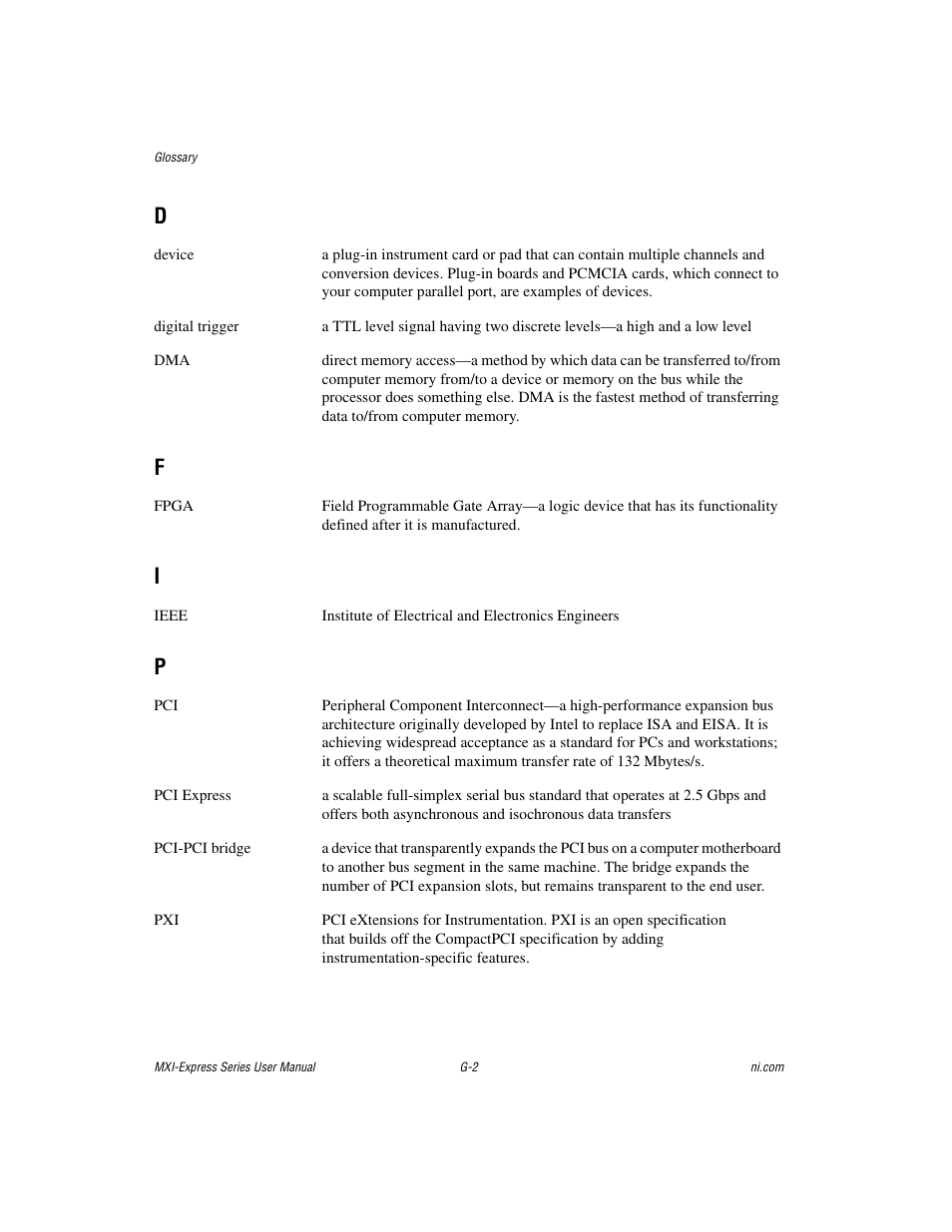 National Instruments NI PCIe-8360 User Manual | Page 32 / 36