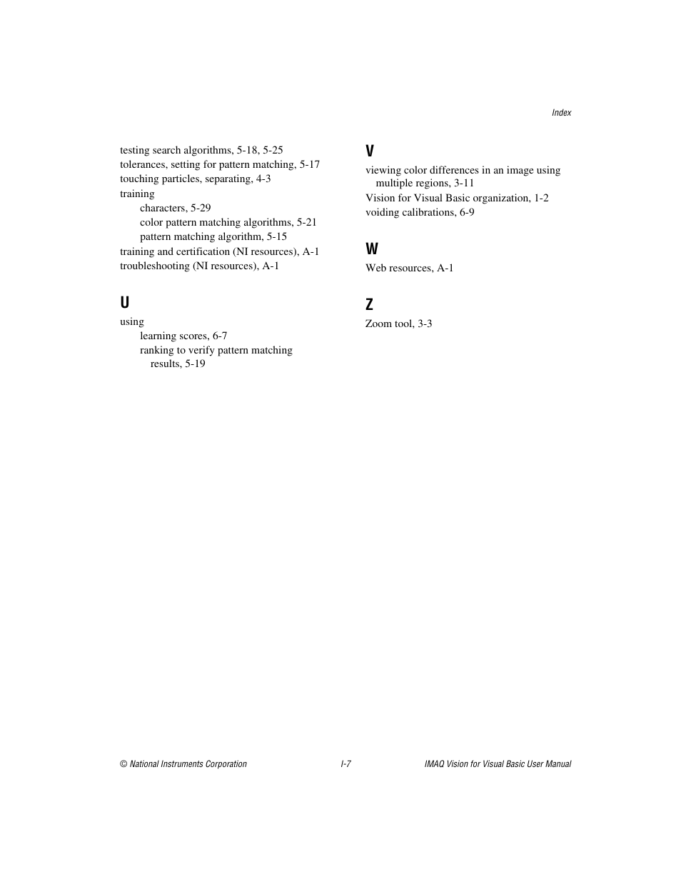 National Instruments IMAQTM User Manual | Page 121 / 121