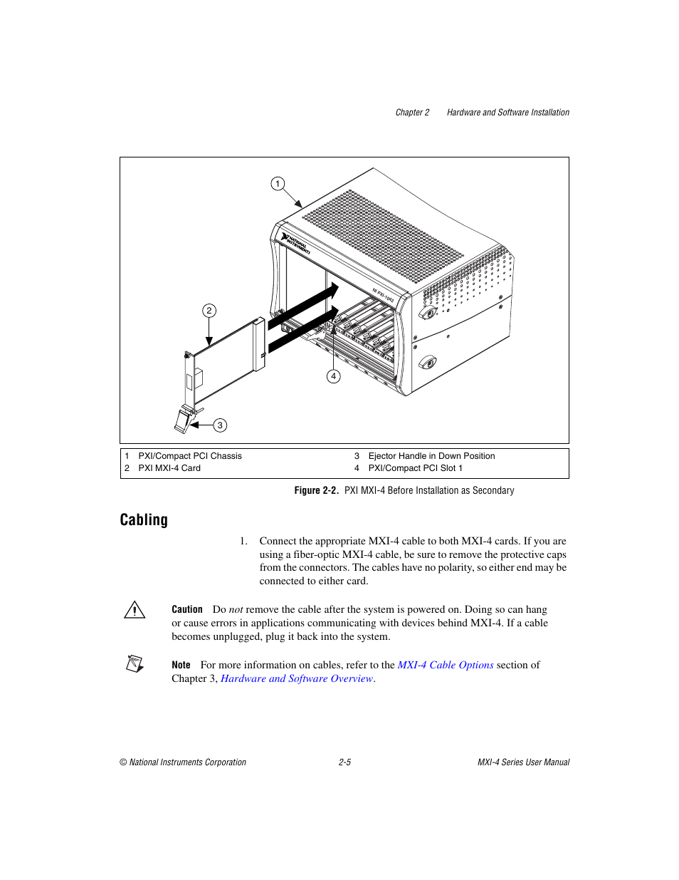 Cabling, Cabling -5 | National Instruments PCI-8331 User Manual | Page 19 / 43