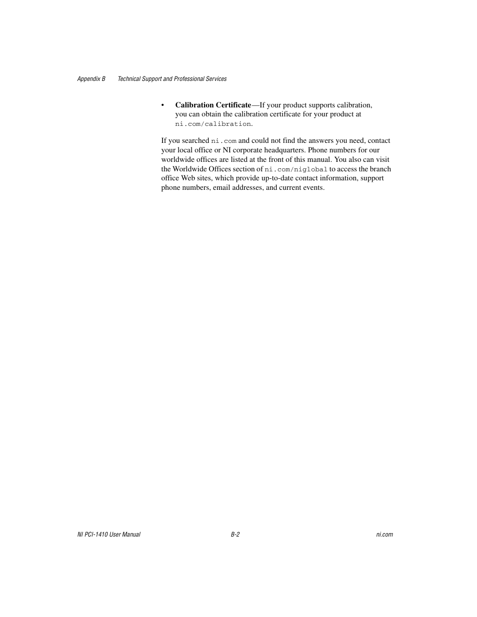 National Instruments Monochrome Image Acquisition Device NI 1410 User Manual | Page 26 / 34