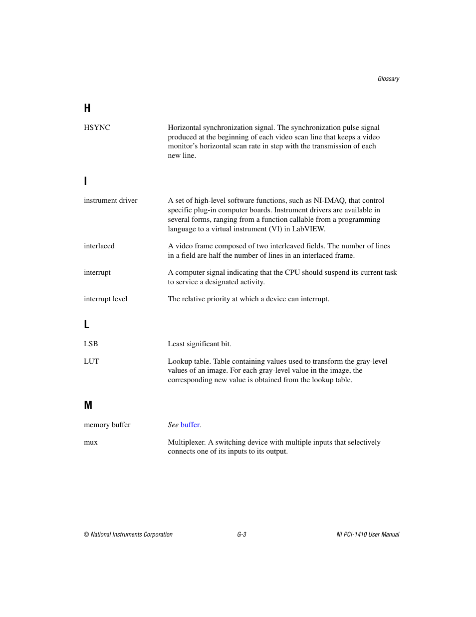 National Instruments Monochrome Image Acquisition Device NI 1410 User Manual | Page 29 / 34