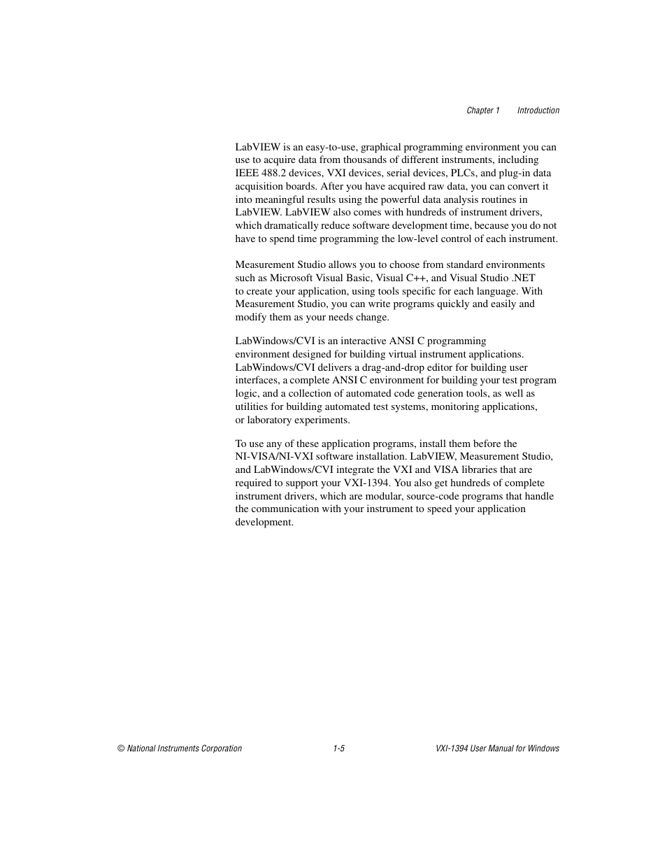 National Instruments VXI-1394 User Manual | Page 14 / 74