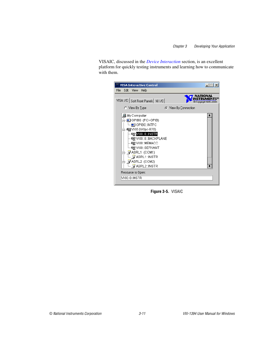 Figure 3-5. visaic | National Instruments VXI-1394 User Manual | Page 32 / 74