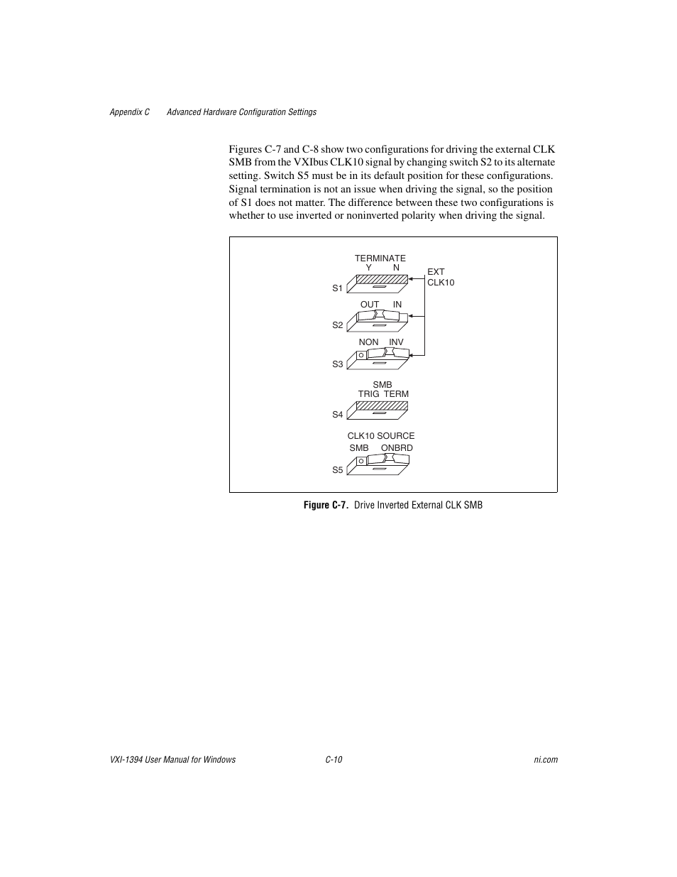 Figure c-7. drive inverted external clk smb | National Instruments VXI-1394 User Manual | Page 51 / 74