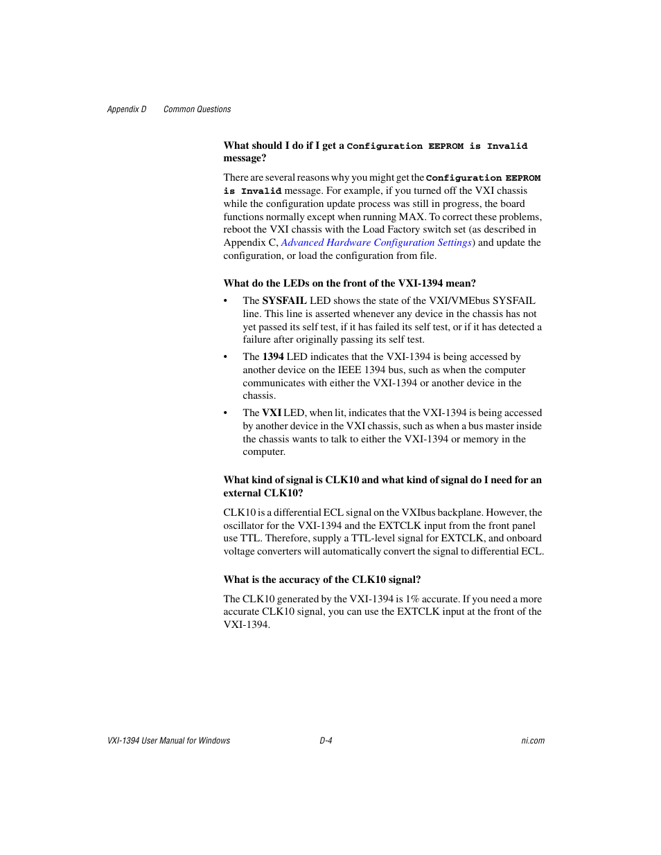 National Instruments VXI-1394 User Manual | Page 57 / 74