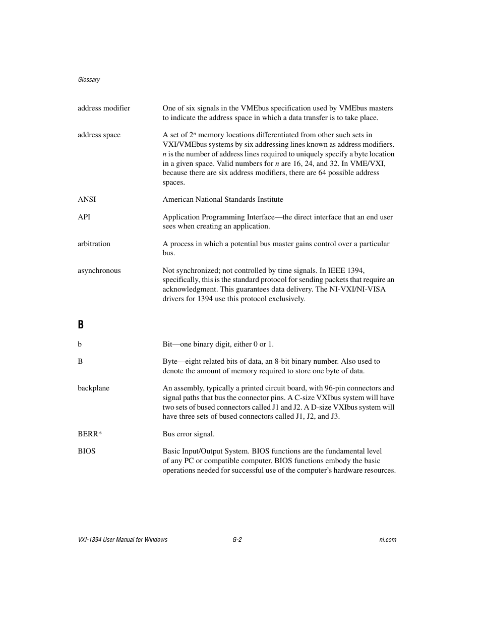 National Instruments VXI-1394 User Manual | Page 62 / 74
