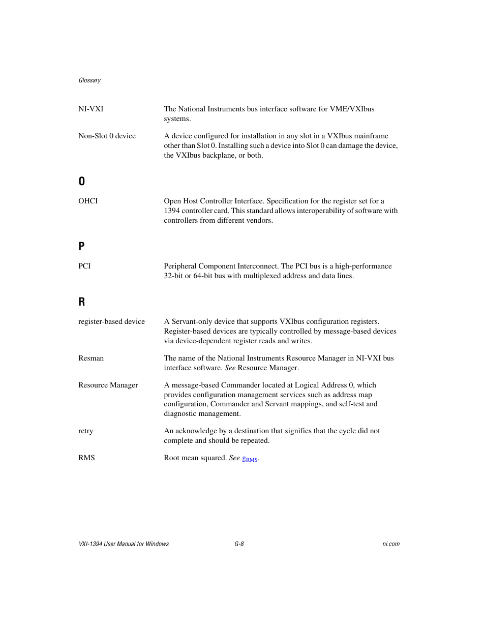 National Instruments VXI-1394 User Manual | Page 68 / 74