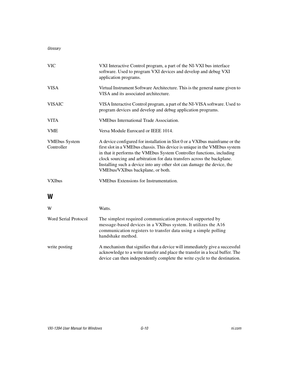 National Instruments VXI-1394 User Manual | Page 70 / 74