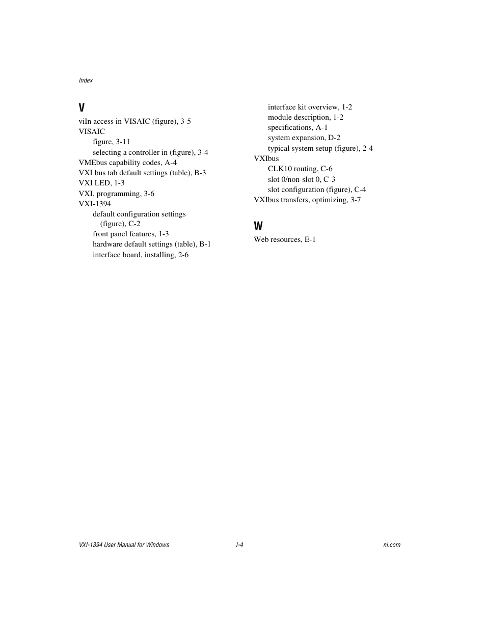 National Instruments VXI-1394 User Manual | Page 74 / 74