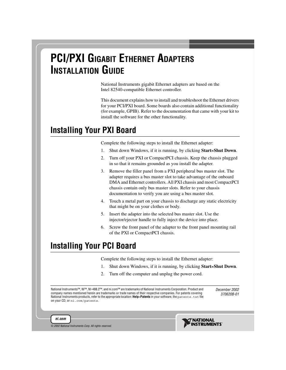 National Instruments 370620B-01 User Manual | 17 pages