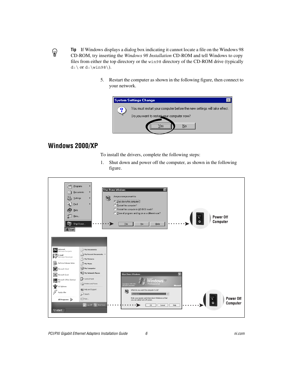 Windows 2000/xp | National Instruments 370620B-01 User Manual | Page 6 / 17