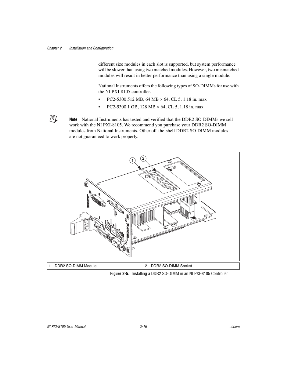 National Instruments PXI NI PXI-8105 User Manual | Page 30 / 73