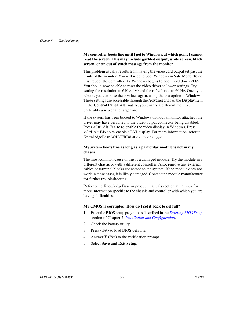 National Instruments PXI NI PXI-8105 User Manual | Page 54 / 73