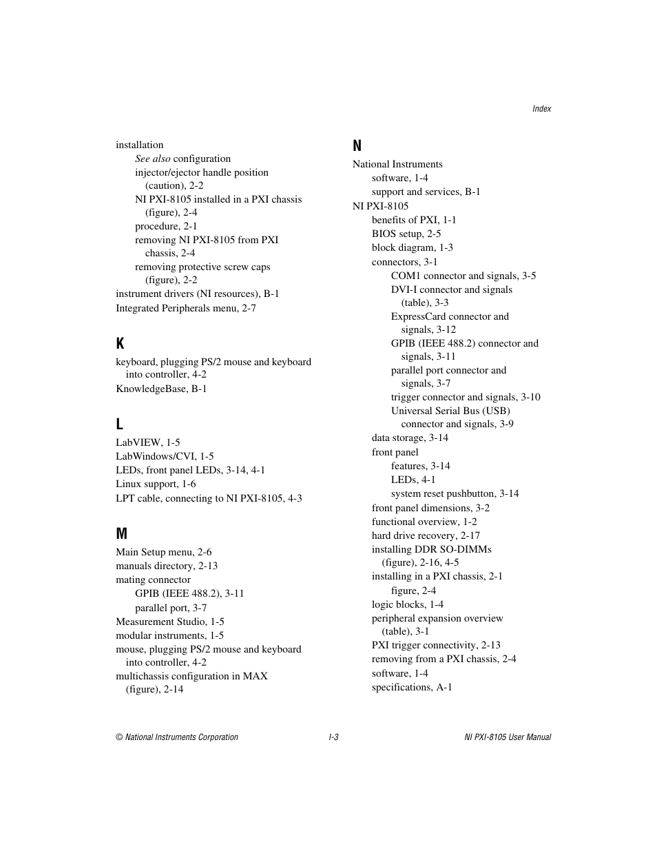 National Instruments PXI NI PXI-8105 User Manual | Page 71 / 73