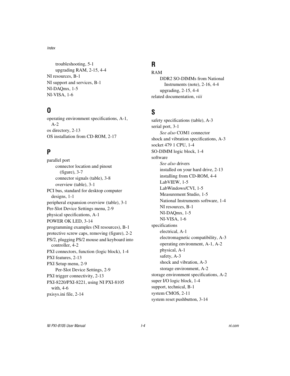 National Instruments PXI NI PXI-8105 User Manual | Page 72 / 73