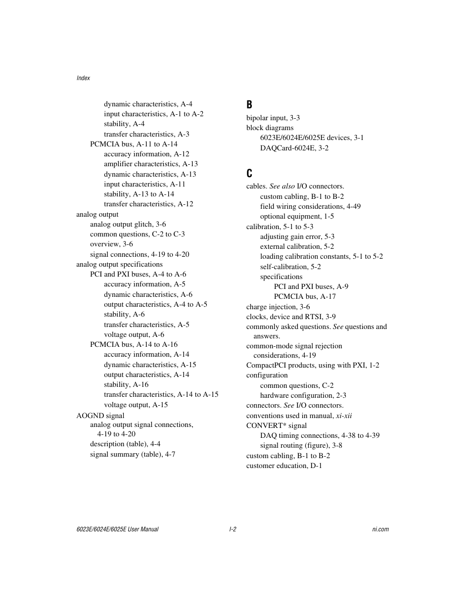 National Instruments 6023E User Manual | Page 128 / 136