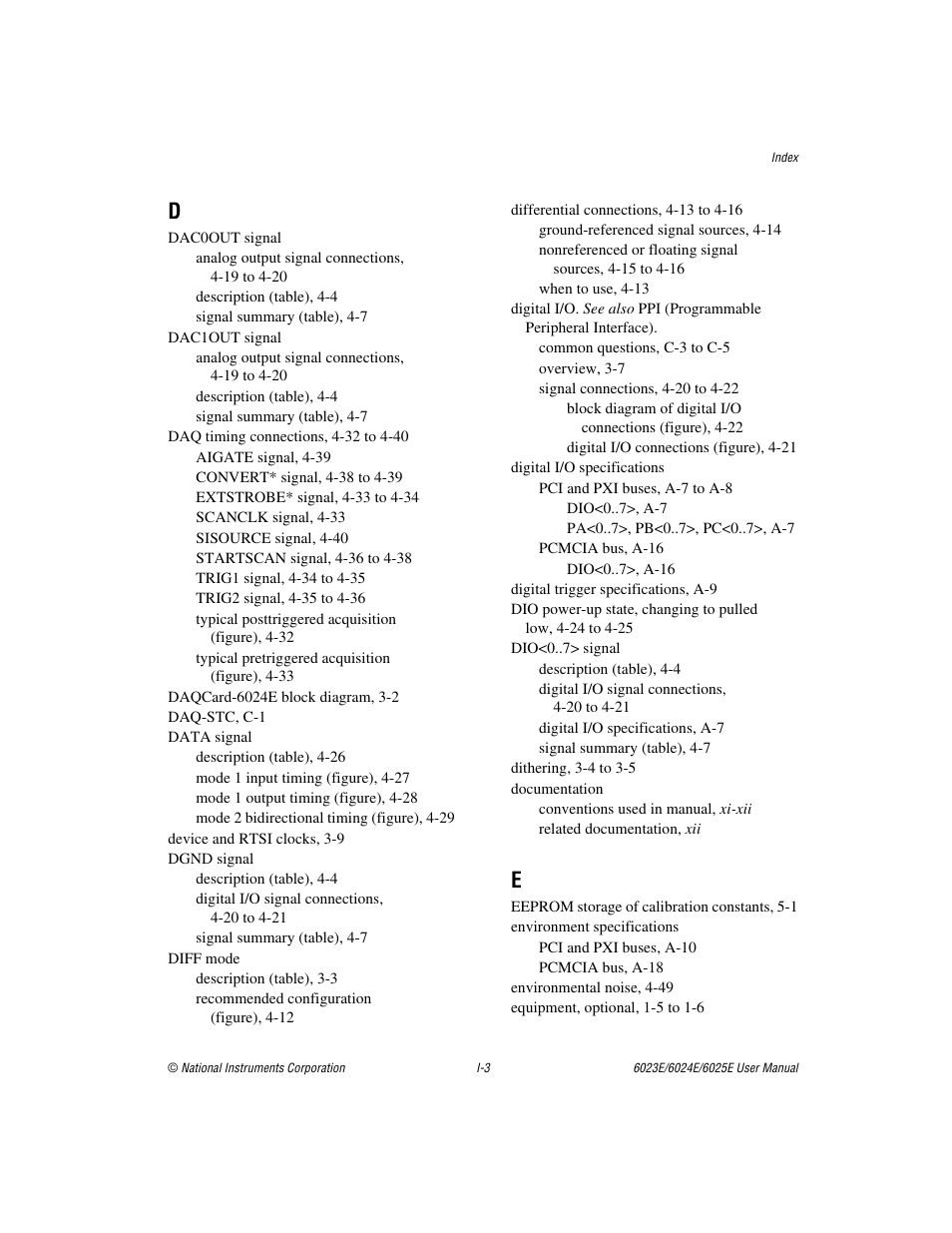 National Instruments 6023E User Manual | Page 129 / 136