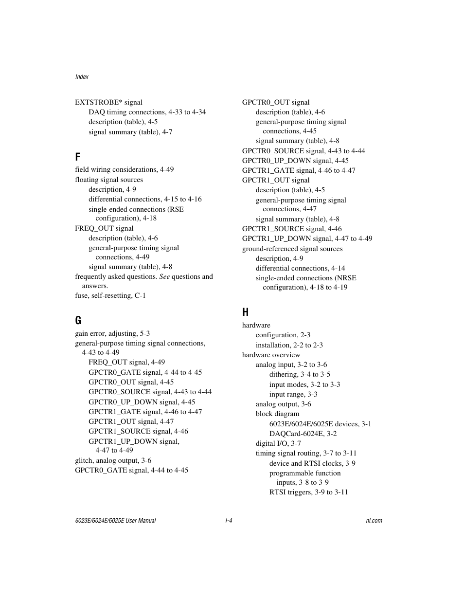 National Instruments 6023E User Manual | Page 130 / 136